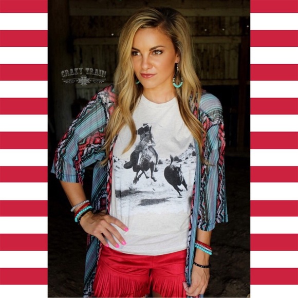 Desperado Serape Duster by Crazy Train - Picture 4 of 8